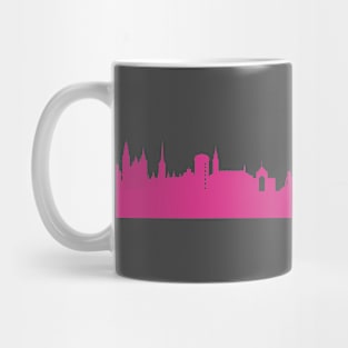 Copenhagen skyline pink Mug